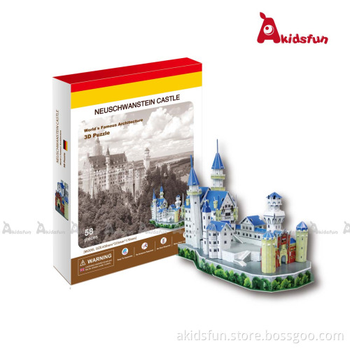 Neusch Wanstein Castle Germany 3D Paper Puzzle (LPT-17)